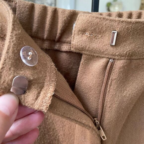 NWT Chriselle Lim Camel Sailor Wode Leg Trousers Pants $90 6 - Picture 3 of 8